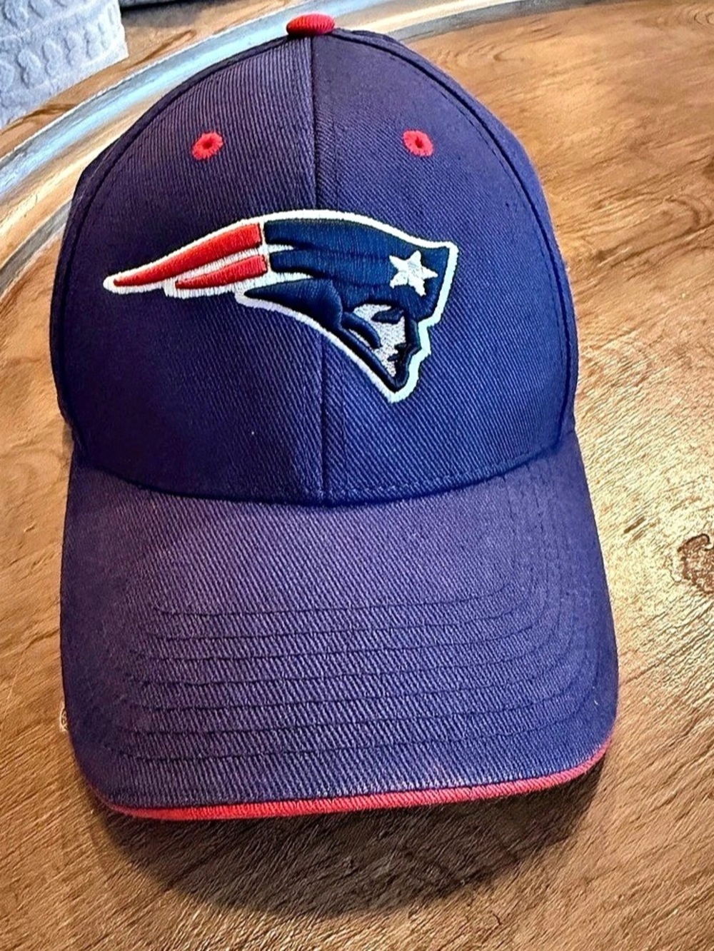 NFL Patriots Youth Cotton Cap Blue & Red